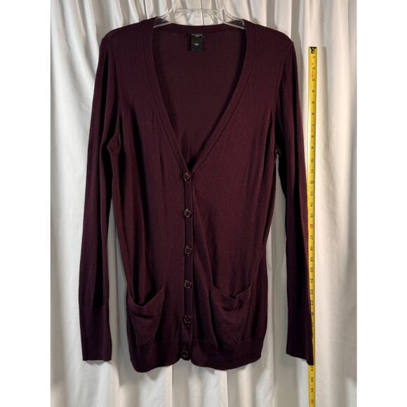 Ann Taylor Deep Burgundy Cardigan - Picture 7 of 11